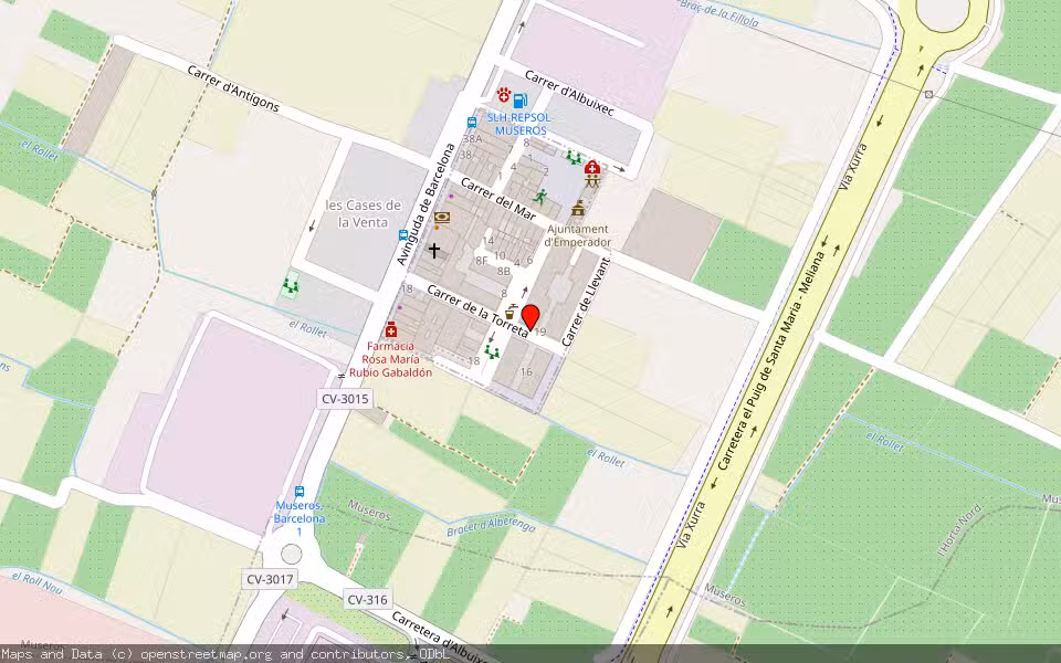 Mapa de Subasta Inmueble (Vivienda) en Emperador, Valencia/València