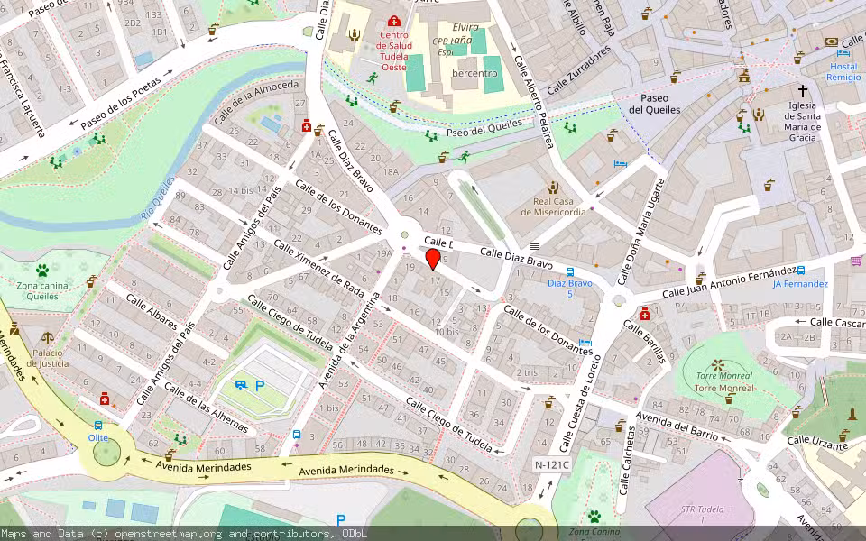 Mapa de Subasta Inmueble (Vivienda) en Tudela, Navarra