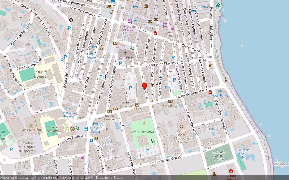 Mapa de Subasta Inmueble (Vivienda) en L'escala, Girona