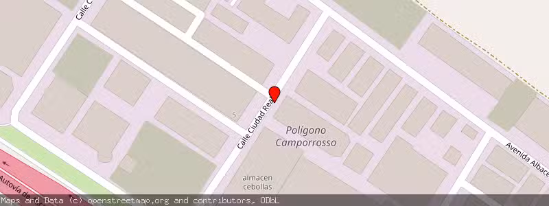 Mapa de Subasta de Inmueble (Nave industrial) en Chinchilla De Monte-aragon, Albacete 