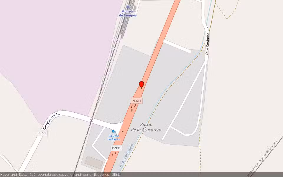 Mapa de Subasta Inmueble (Finca rústica) en Monzon De Campos, Palencia