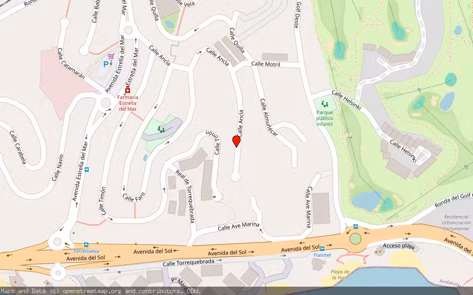 Mapa de Subasta Inmueble (Garaje) en Benalmadena, Málaga