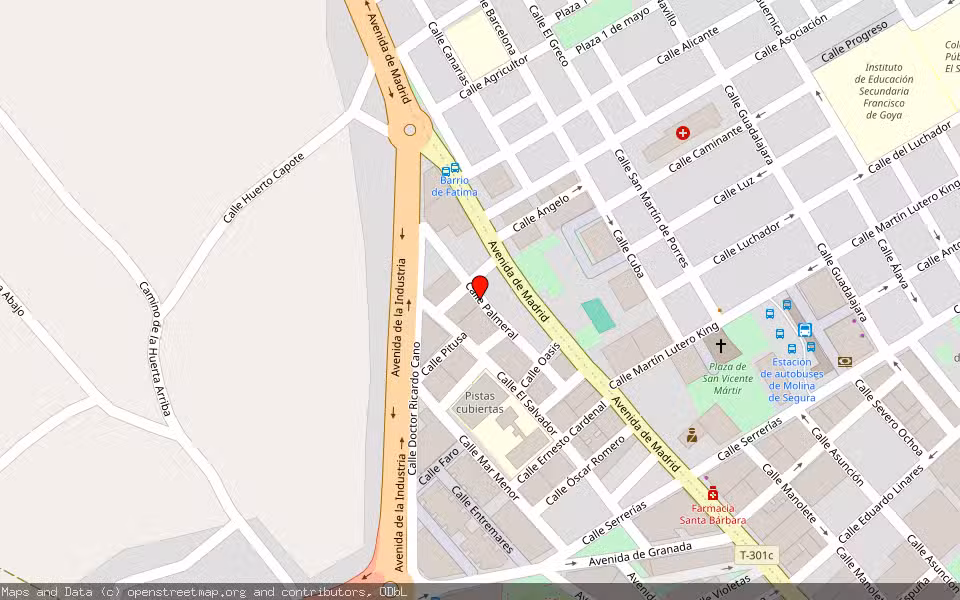 Mapa de Subasta Inmueble (Finca rústica) en Molina De Segura, Murcia