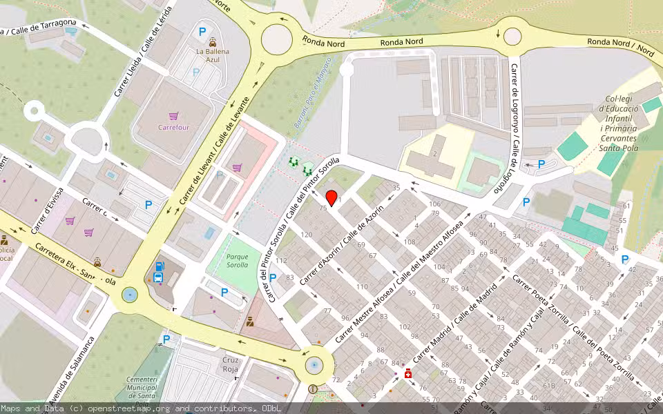 Mapa de Subasta Inmueble (Solar) en Santa Pola, Alicante/Alacant