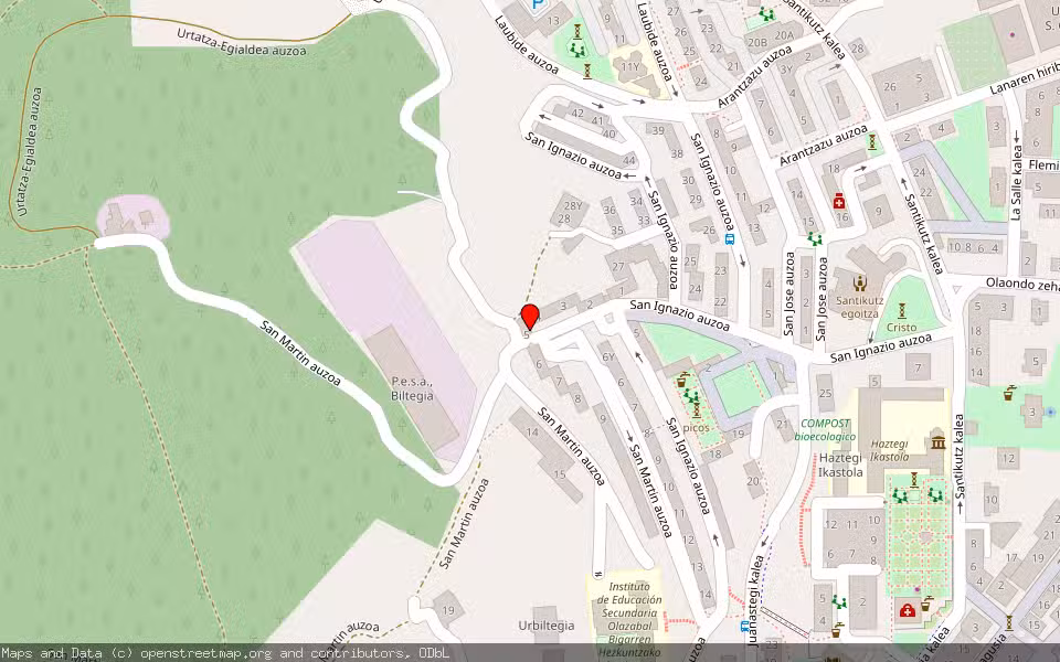 Mapa de Subasta Inmueble (Vivienda) en Legazpia, Gipuzkoa