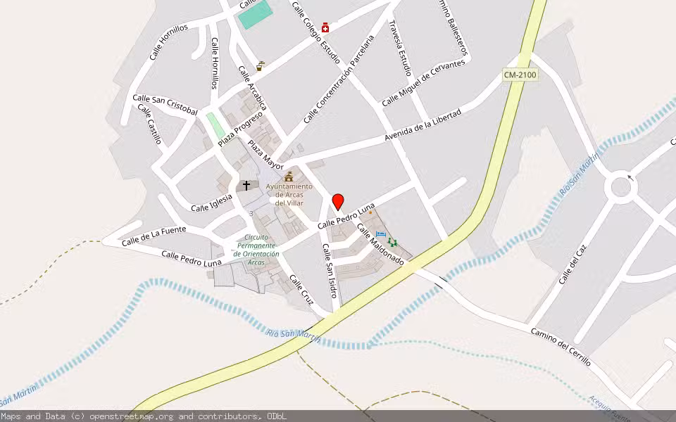 Mapa de Subasta Inmueble (Vivienda) en Arcas Del Villar, Cuenca