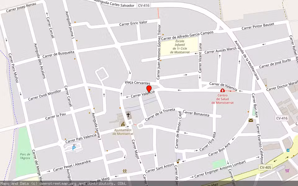 Mapa de Subasta Inmueble (Vivienda) en Monserrat, Valencia/València