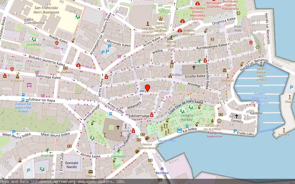 Mapa de Subasta Inmueble (Vivienda) en Bermeo, Bizkaia