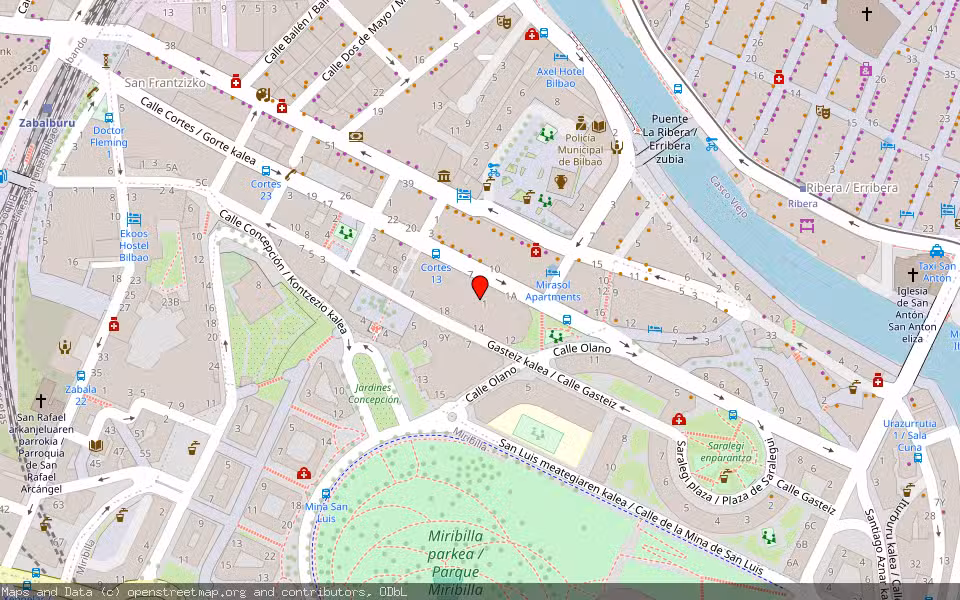 Mapa de Subasta Inmueble (Vivienda) en Bilbao, Bizkaia