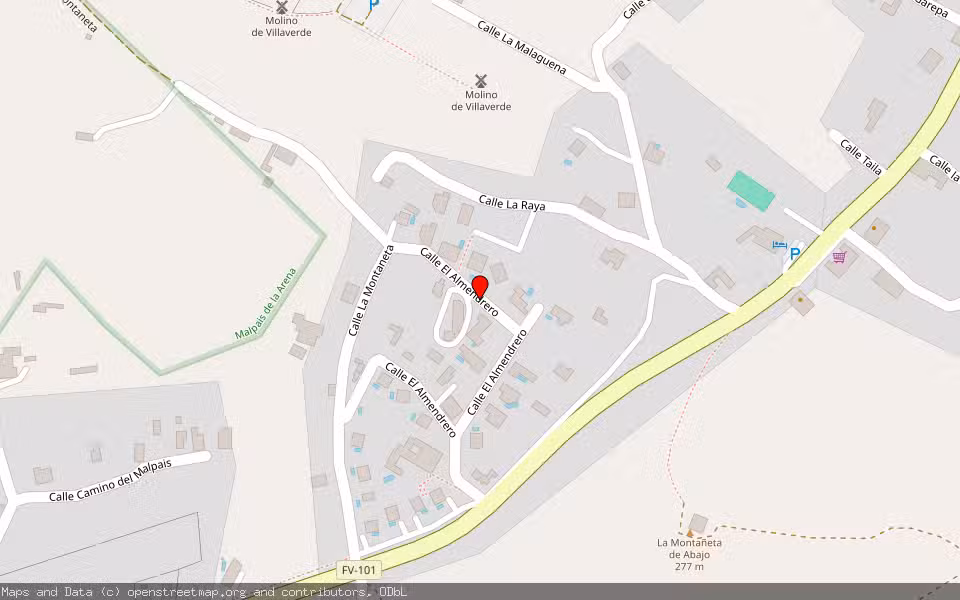 Mapa de Subasta Inmueble (Finca rústica) en Oliva La, Las Palmas