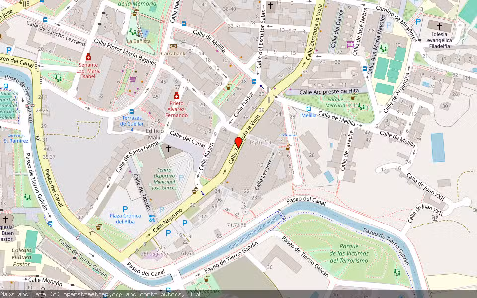 Mapa de Subasta Inmueble (Solar) en Zaragoza
