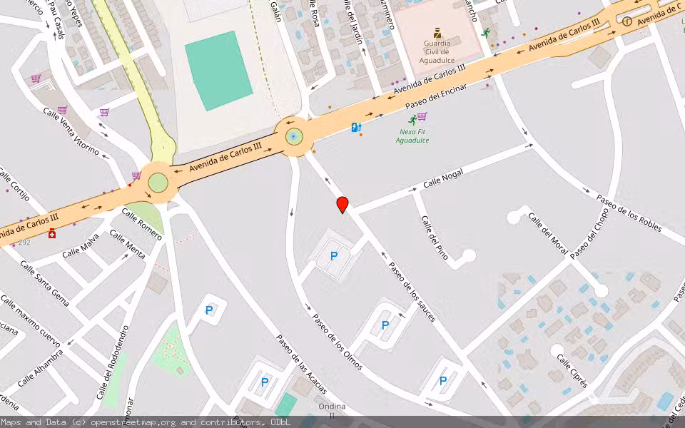 Mapa de Subasta Inmueble (Vivienda) en Aguadulce, Almería
