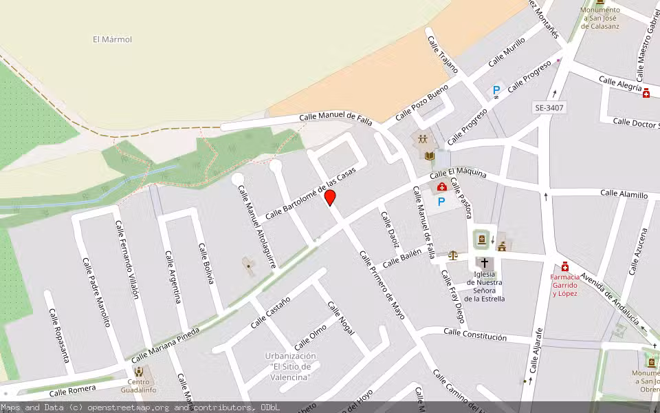 Mapa de Subasta Inmueble (Vivienda) en Valencina Del Concepción, Sevilla