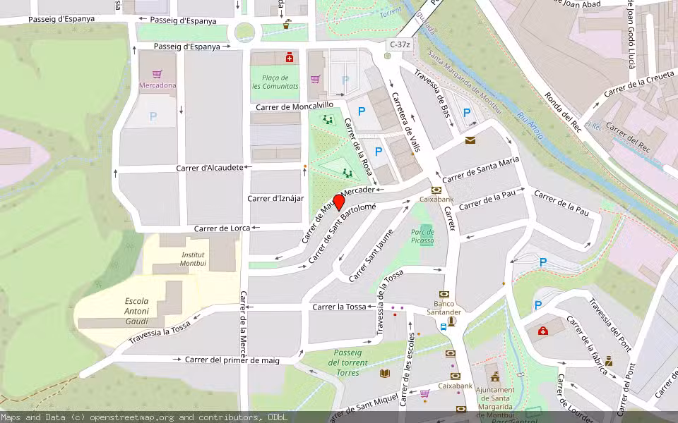 Mapa de Subasta Inmueble (Vivienda) en Santa Margarida De Montbuí, Barcelona