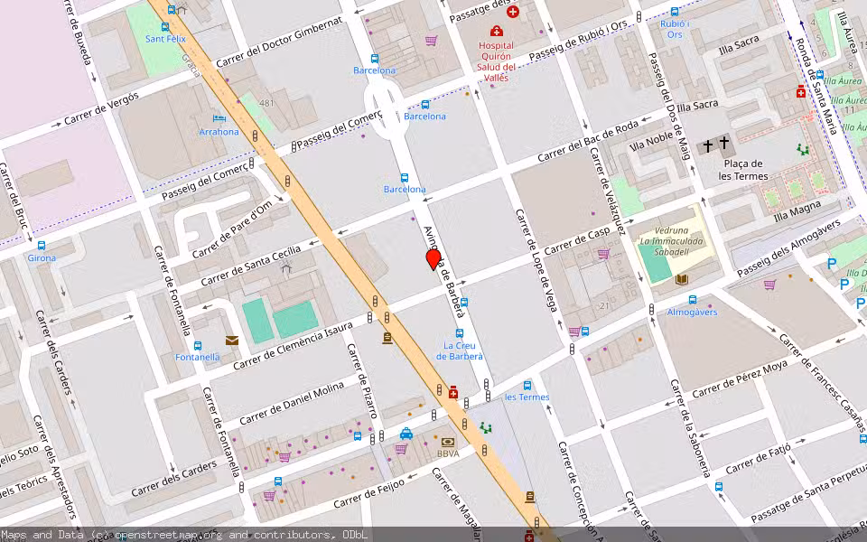 Mapa de Subasta Inmueble (Vivienda) en Sabadell, Barcelona