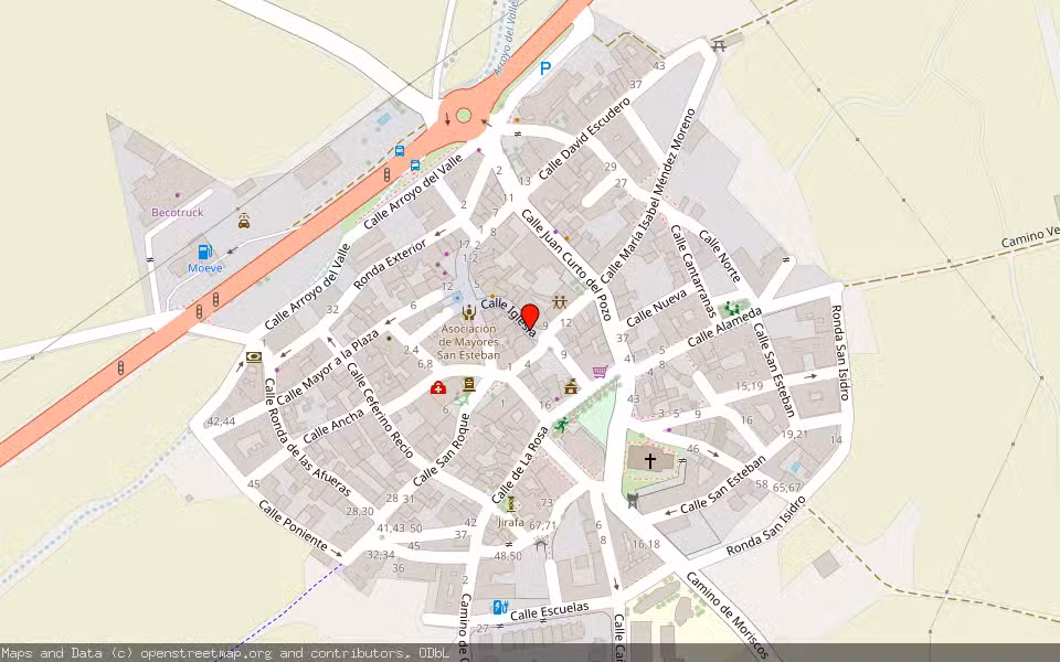 Mapa de Subasta Inmueble (Vivienda) en Castellanos De Moriscos, Salamanca
