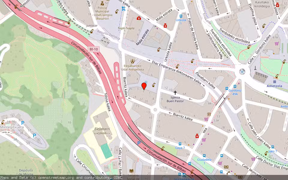Mapa de Subasta Inmueble (Vivienda) en Bilbao, Bizkaia
