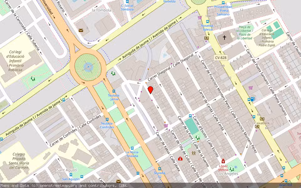 Mapa de Subasta Inmueble (Garaje) en Alacant/alicante, Alicante/Alacant