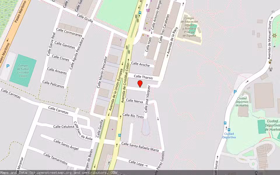 Mapa de Subasta Inmueble (Solar) en Huelva