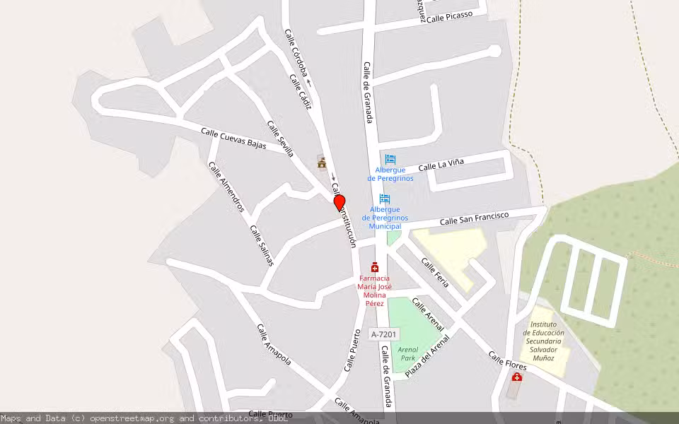 Mapa de Subasta Inmueble (Vivienda) en Villanueva De Algaidas, Málaga