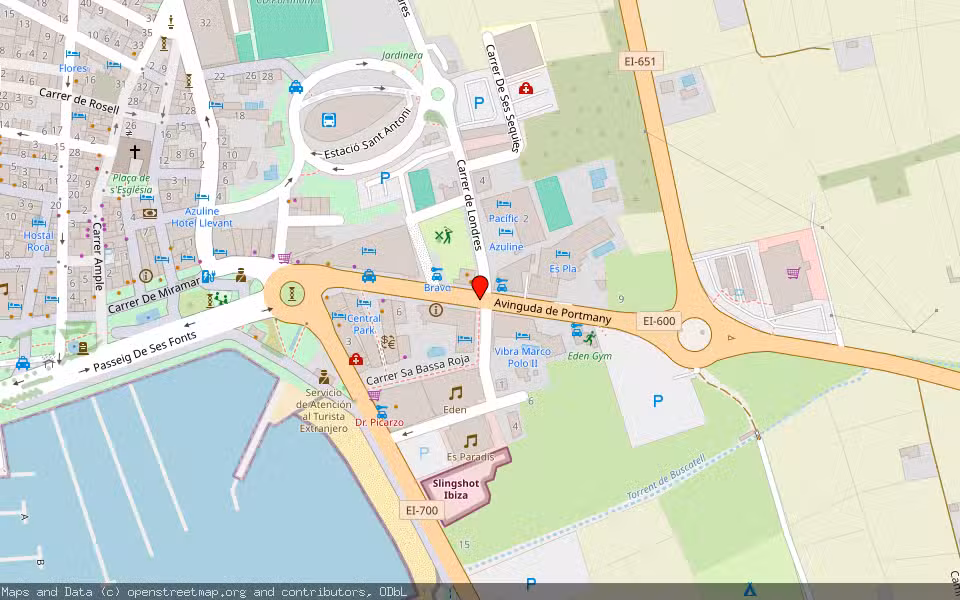 Mapa de Subasta Inmueble (Vivienda) en Sant Antony De Portmany, Illes Balears