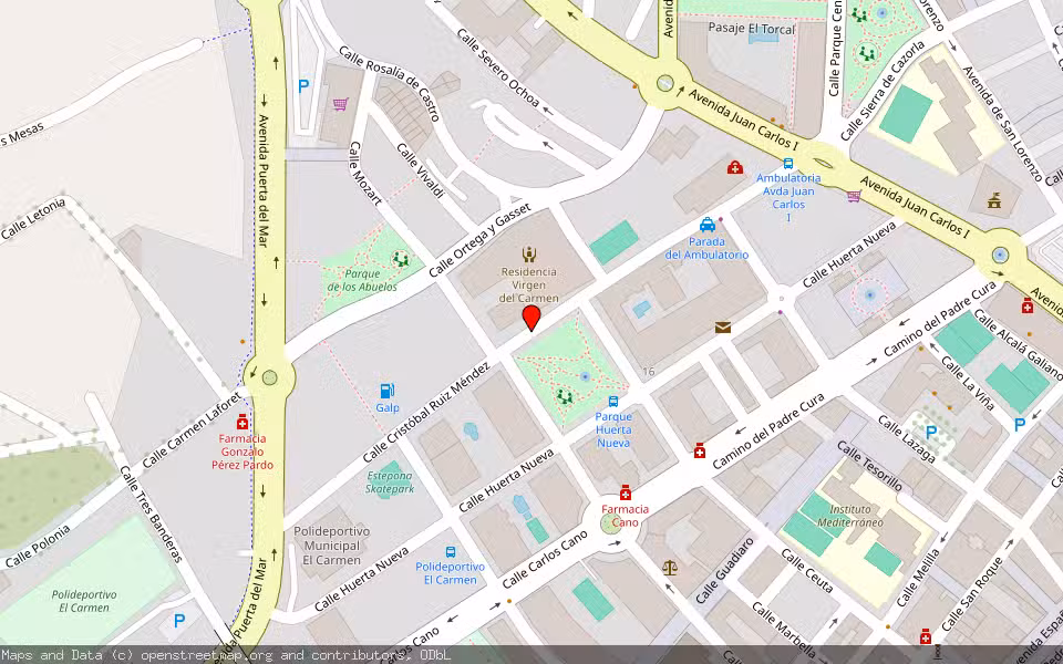 Mapa de Subasta Inmueble (Vivienda) en Estepona, Málaga