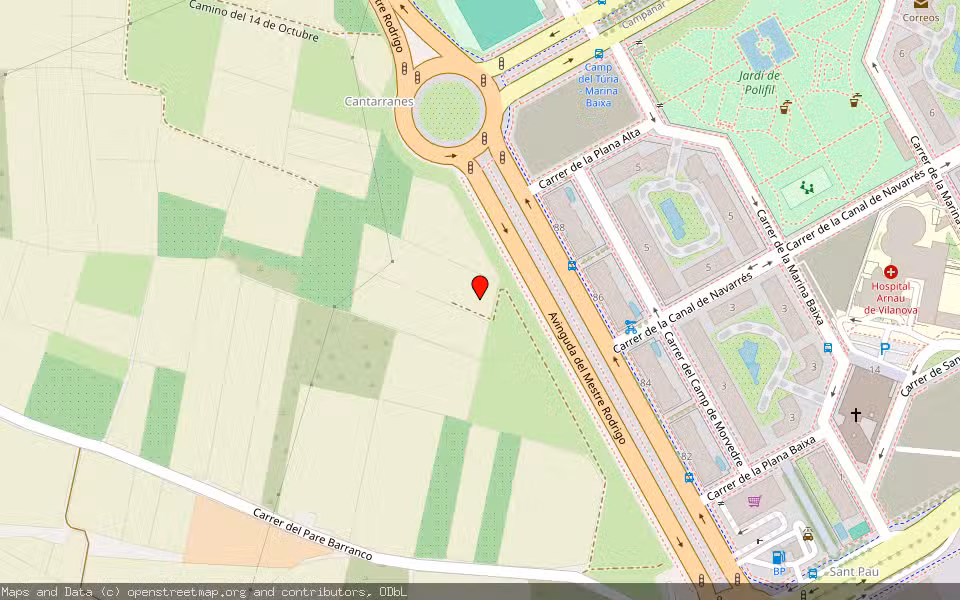 Mapa de Subasta Inmueble (Vivienda) en Valencia, Valencia/València