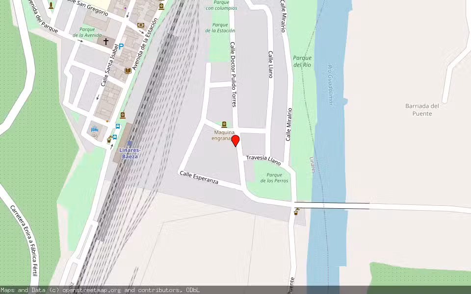 Mapa de Subasta Inmueble (Vivienda) en Linares, Jaén