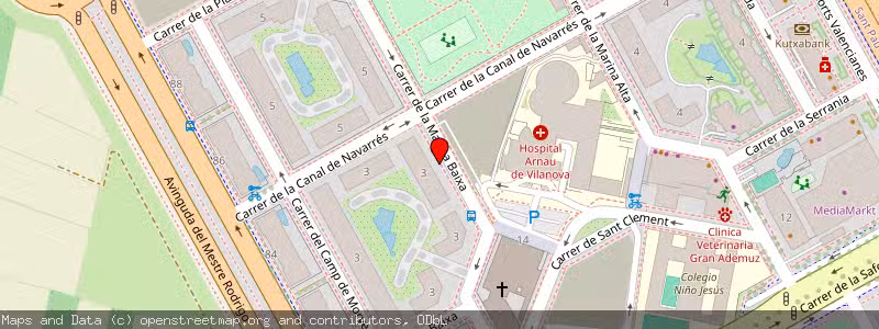 Mapa de Subasta de Inmueble (Otros) en Valencia, Valencia 