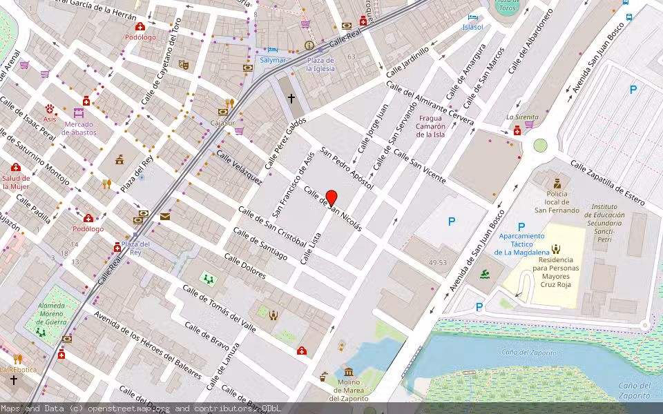 Mapa de Subasta Inmueble (Vivienda) en San Fernando, Cádiz