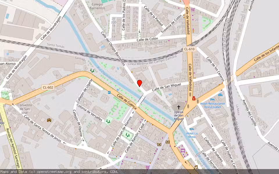 Mapa de Subasta Inmueble (Vivienda) en Medina Del Campo, Valladolid