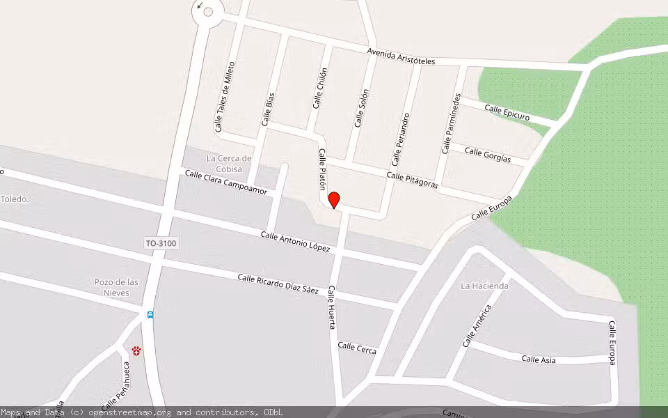 Mapa de Subasta Inmueble (Solar) en Cobisa, Toledo