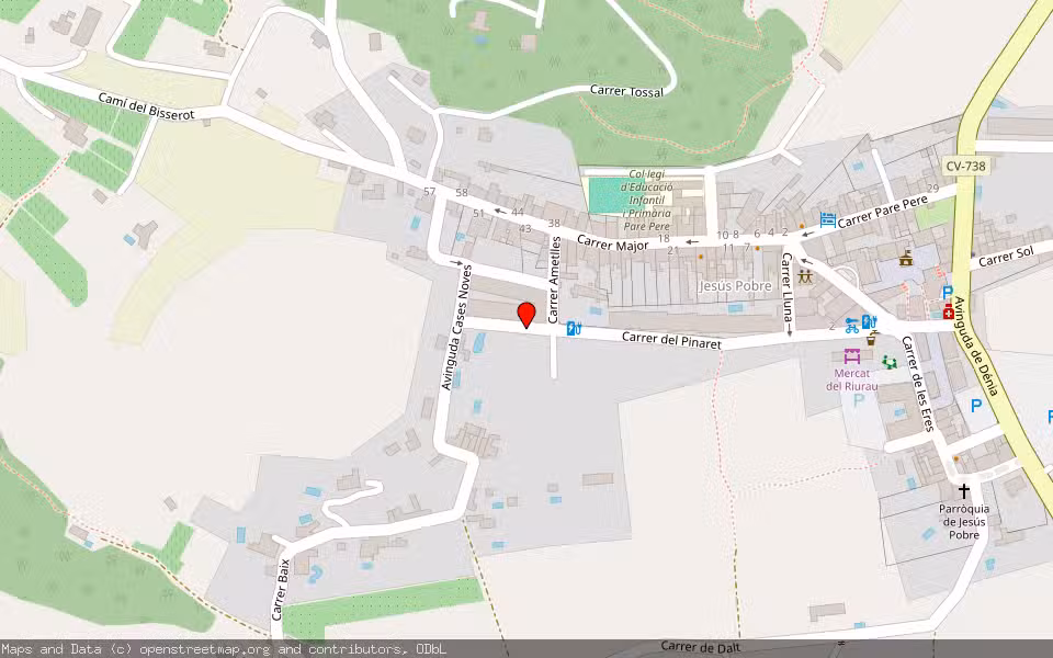 Mapa de Subasta Inmueble (Garaje) en Denia, Alicante/Alacant