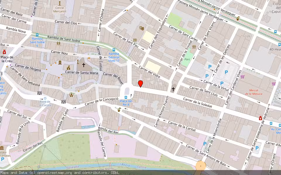 Mapa de Subasta Inmueble (Vivienda) en Igualada, Barcelona