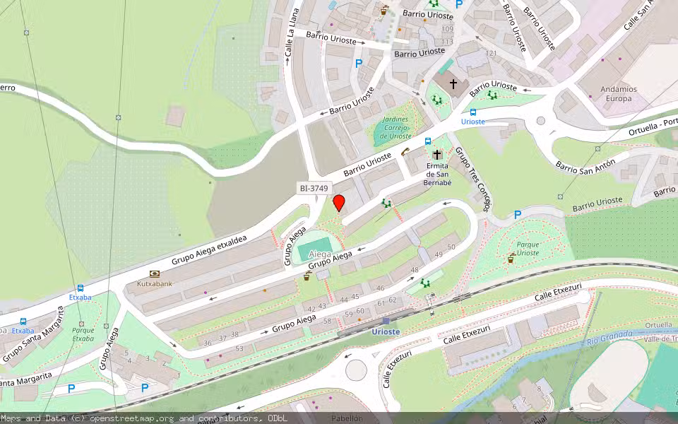 Mapa de Subasta Inmueble (Vivienda) en Ortuellla, Bizkaia