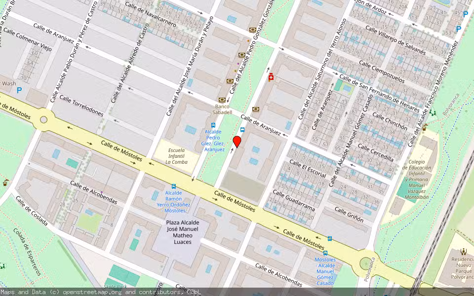 Mapa de Subasta Inmueble (Garaje) en Leganés, Madrid