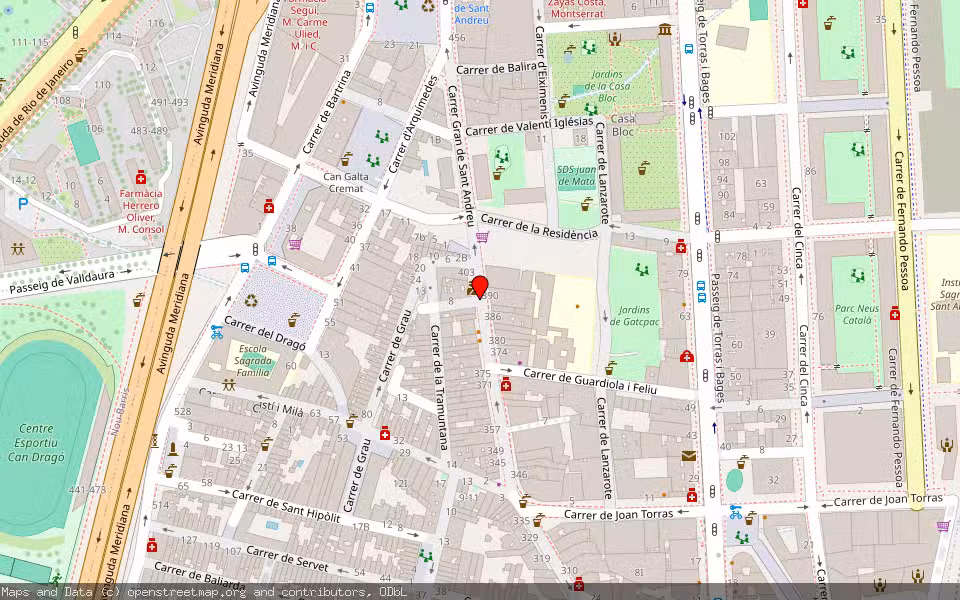 Mapa de Subasta Inmueble (Vivienda) en Barcelona