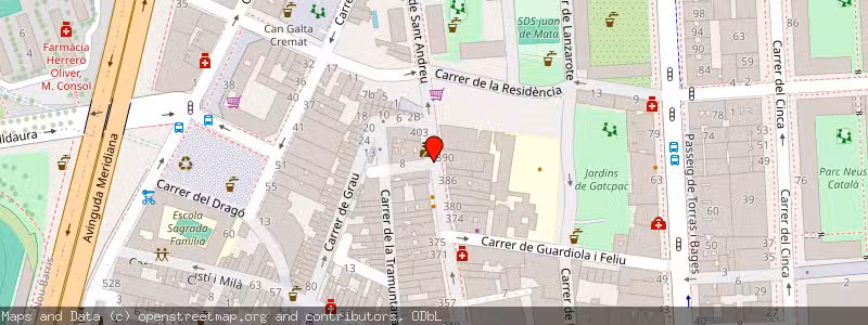 Mapa de Subasta de Inmueble (Vivienda) en Barcelona, Barcelona 