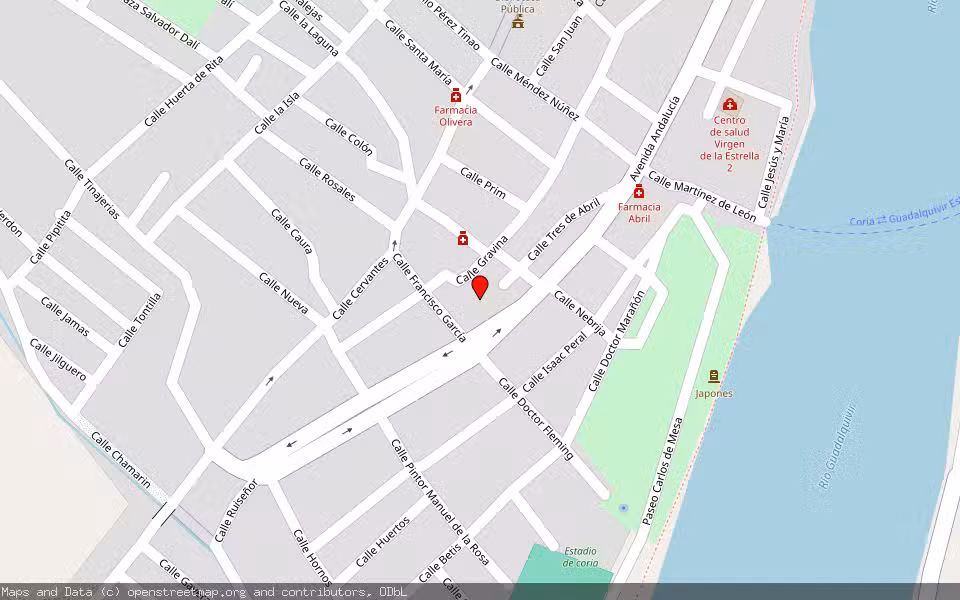 Mapa de Subasta Inmueble (Vivienda) en Coria Del Rio, Sevilla