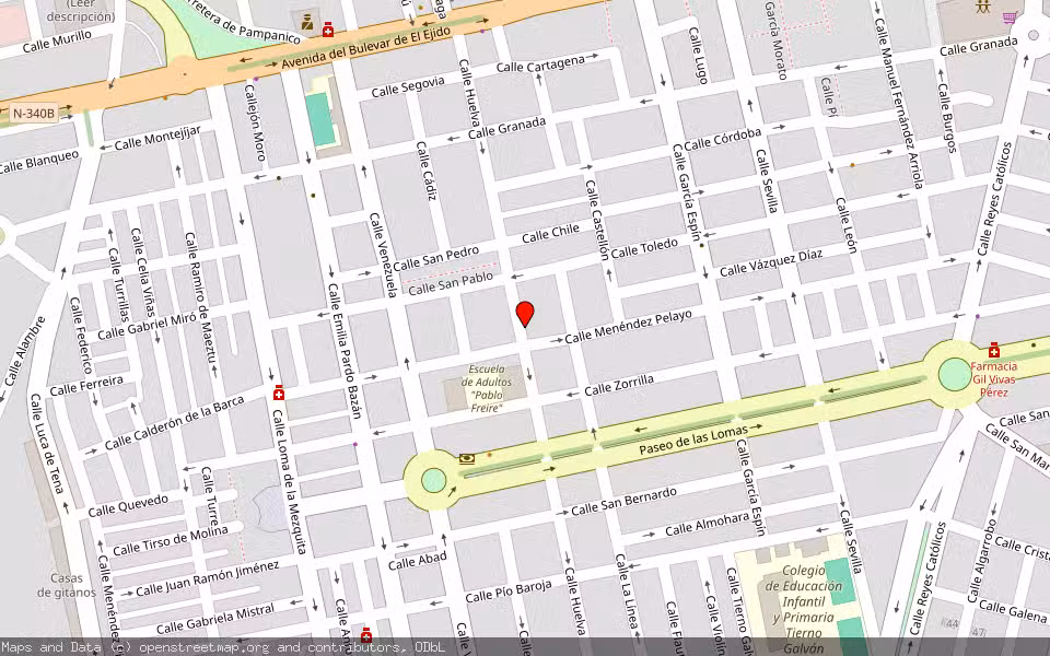 Mapa de Subasta Inmueble (Garaje) en El Ejido, Almería