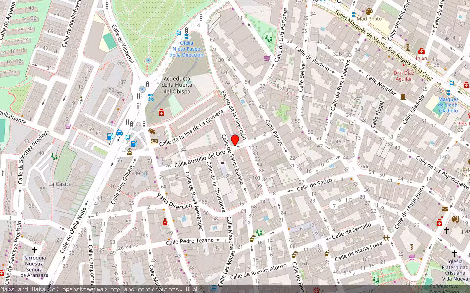 Mapa de Subasta Inmueble (Garaje) en Madrid