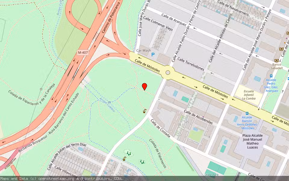 Mapa de Subasta Inmueble (Garaje) en Leganés, Madrid