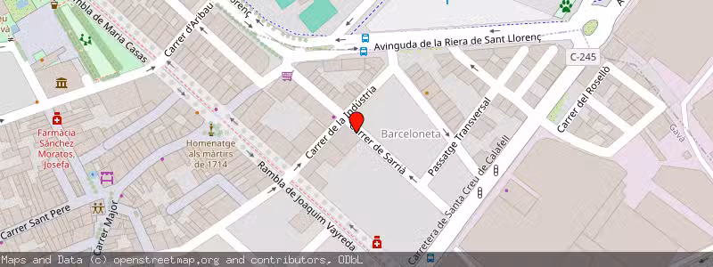 Mapa de Subasta de Inmueble (Vivienda) en Gavà, Barcelona 
