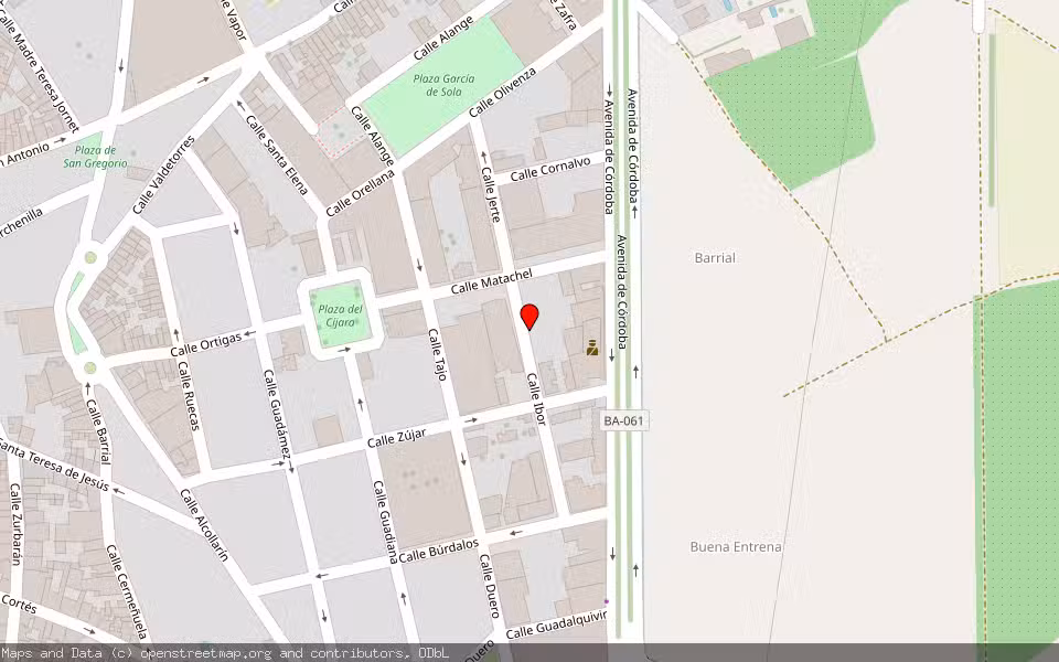 Mapa de Subasta Inmueble (Vivienda) en Don Benito, Badajoz