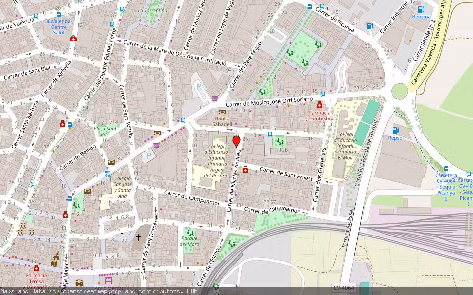 Mapa de Subasta Inmueble (Vivienda) en Torrent, Valencia/València