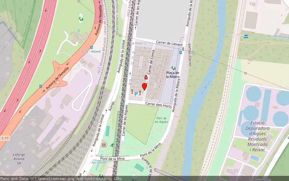 Mapa de Subasta Inmueble (Vivienda) en Montcada I Reixac, Barcelona