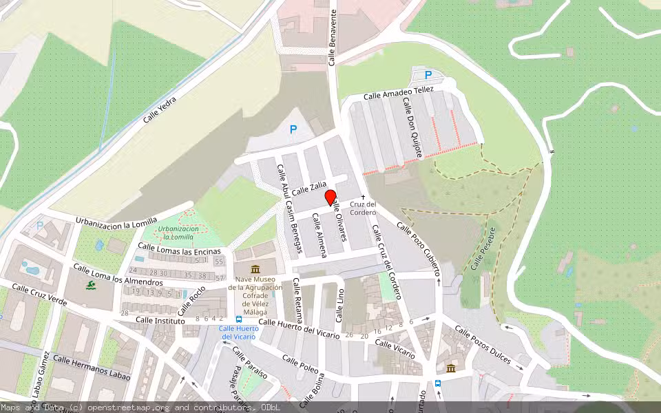 Mapa de Subasta Inmueble (Vivienda) en Vélez Málaga, Málaga