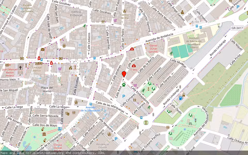 Mapa de Subasta Inmueble (Vivienda) en Atarfe, Granada