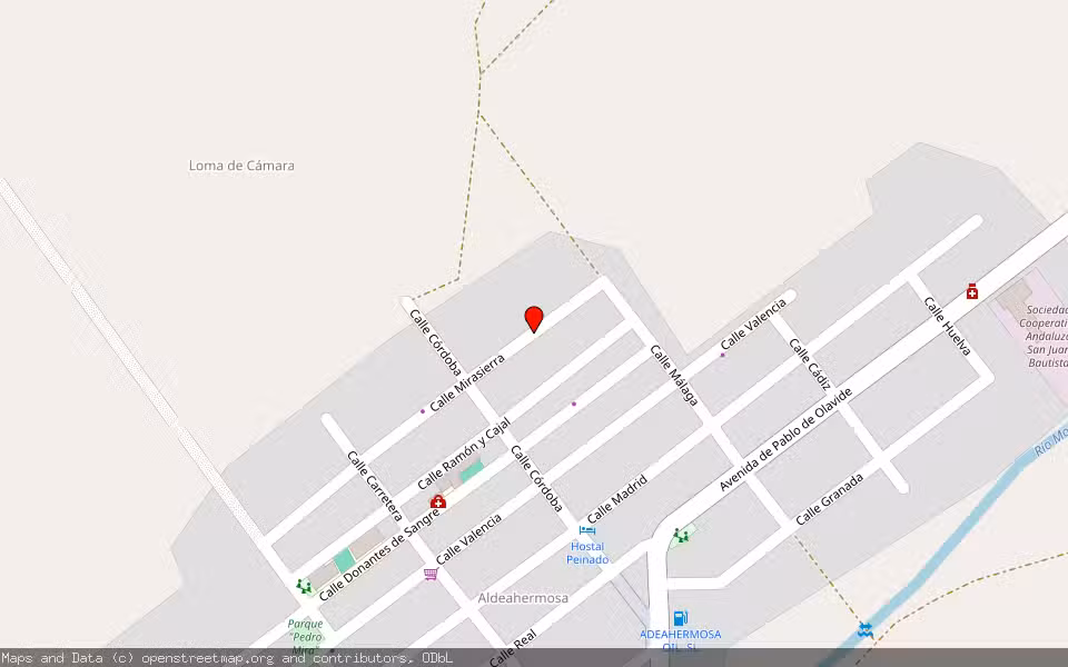 Mapa de Subasta Inmueble (Vivienda) en Montizón- Aldeahermosa, Jaén