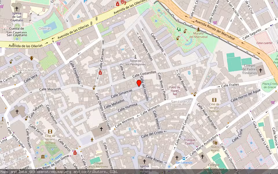 Mapa de Subasta Inmueble (Local comercial) en Cordoba, Córdoba